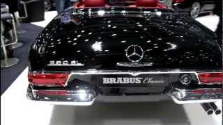 Brabus Classic Mercedes Benz 280 SL at 2013 Geneva Motor Show [upl. by Anett]