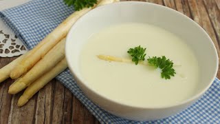 Spargelcremesuppe lecker aromatisch einfach selber machen [upl. by Anauqaj]