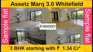 Assetz Marq 30 Model Flat  3 BHK Flat Tour  Assetz Marq Whitefield [upl. by Waylan]