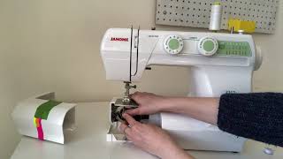 How to Thread a Mechanical Sewing Machine Janome 2212 [upl. by Bigod]