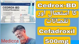 Cefadroxil 500mg  Cefadroxil tablet uses in hindi  CedroxBD 500mg tablet  uses benefit in Urdu [upl. by Rise]