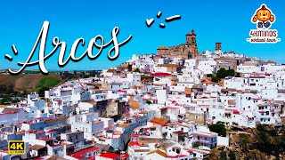 💗 Arcos de la Frontera  4K Ultra HD Walking Virtual Tour Spain 2021 [upl. by Ecirtaed]