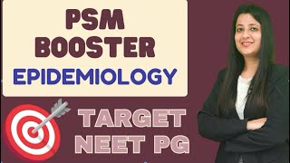 PSM BOOSTER  NEETPG REVISION PLAN EPIDEMIOLOGY MCQ PRACTICE neetpg fmge [upl. by Ahtreb]