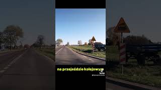 Zagadka drogowa➡️ czy ten znak mówi że na przejeździe mogą być światła 🚦 [upl. by Eijneb]