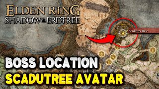 Elden Ring SCADUTREE AVATAR Boss Location How to reach Scadutree Base  Shadow of the Erdtree DLC [upl. by Marlen939]