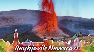 RVK Newscast 100 The Volcano Is Now A Fire Geyser [upl. by Bevash]