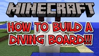 ✔ Minecraft  How to Build A Diving Board [upl. by Eintruoc870]