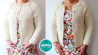 🌺 Bello Cárdigan abierto fácil y rápido  Cardigan a crochet  Cárdigan paso a paso ✅PARTE 2 [upl. by Undry]