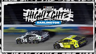 Chase Briscoe fends off Kyle Busch to win clinch playoff spot at Darlington  NASCAR [upl. by Clothilde628]