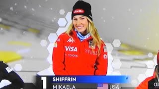 Mikaela Shiffrin  WINNER 98  Slalom  Levi  RUN 2  2024 [upl. by Enialahs200]