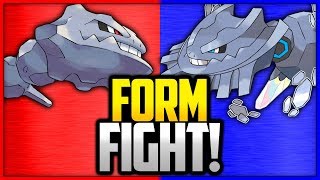 Steelix vs Mega Steelix  Pokémon Form Fight [upl. by Tisdale]