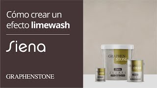 Graphenstone Siena  Cómo crear un efecto Limewash ESP [upl. by Eey]