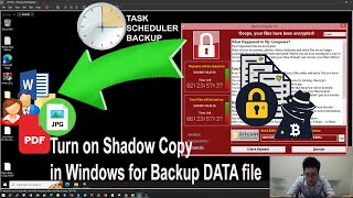 Shadow Copy Previous Versions  Method of Backup File in Windows 10 When You SHIFT DELETE or VIRUS [upl. by Catlee70]