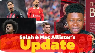 Liverpool spots potential SALAH’s REPLACEMENT amp MAC ALLISTER Injury UPDATE [upl. by Htnamas49]