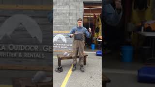 How to put on chest waders amp boots How to wear fishing waders How to wear chestwaders amp boots [upl. by Chaker]