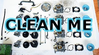 How to clean MOTORCYCLE carburetors thoroughly [upl. by Desberg559]