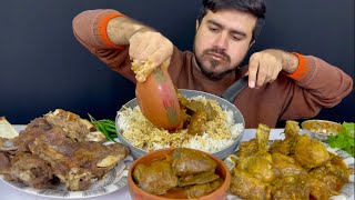 ASMR Eating Spicy Mutton Liver CurryRaosted MuttonSpicy Chicken CurryReal MukbangNo Talking [upl. by Phillis]