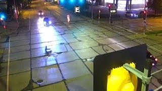 HORROR Wisconsin Airhead On A Dirt Bike Runs Red Light amp Crashes Into A Car [upl. by Hersh121]