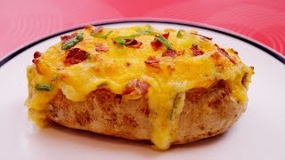 Twice Baked Potatoes Recipe How To Make Loaded Potatoes Diane Kometa  Dishin With Di  157 [upl. by Erdne]