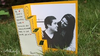 Carta  Tarjeta Escalonada Para Mi Novio [upl. by Hitt]