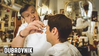 💈 Haircut at Cikis Old Town Dubrovnik Barber Shop  Muski Frizerski [upl. by Ecinahs]