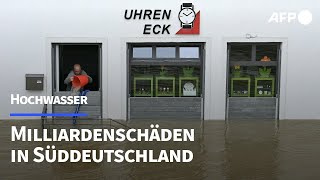 Milliardenschäden durch Hochwasser in Süddeutschland  AFP [upl. by Edva584]