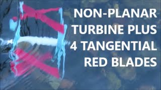 BEST EVER See inwater action of nonplanar hydrokinetic turbines  tangential blades at slow flow [upl. by Norel616]