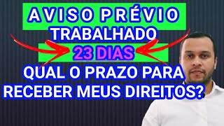 Quantos dias a empresa tem para pagar meus direitos minha rescisão [upl. by Eyde8]