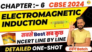 CBSE 2024 PHYSICS  Complete Electromagnetic Induction in one shot  Class 12 Physics  Sachin sir [upl. by Howzell]