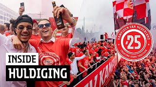 INSIDE XXL  HULDIGING PSV IN HET PHILIPS STADION PLATTE KAR EN STADHUISPLEIN 🏆🎉 [upl. by Hoffman]