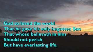 God So Loved the World Stainer with lyrics [upl. by Ramberg]