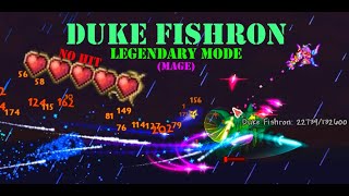 Duke Fishron For The Worthy No Hit Mage  Terraria Legendary Mode [upl. by Kinnard]