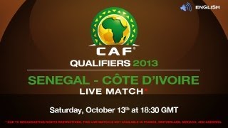 Senegal vs Côte dIvoire  CAF Qualifiers 2013 English [upl. by Ecnahs784]