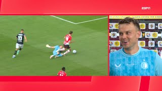 Wellenreuther over mogelijk penalty Ik raakte hem wel een beetje  PSV 44 Feyenoord  psvfey [upl. by Keriann]