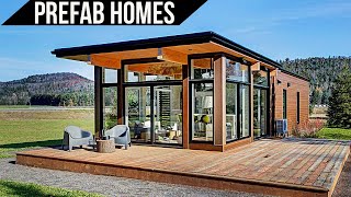 3 Amazing Modern PREFAB HOMES With Must See Features [upl. by Darcee739]