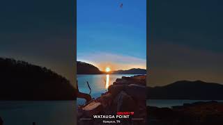 Sunset over Watauga Lake sunsetshorts natureshorts wataugalake [upl. by Nitsug821]