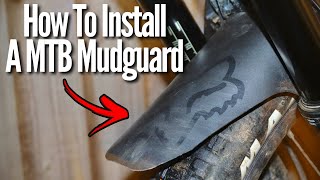 How To Install A Front MTB Mudguard EASILY [upl. by Bliss546]