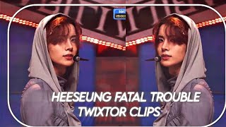 Heeseung fatal trouble fancam twixtor clips [upl. by Eidoj869]