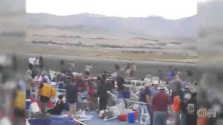 Closer Footage from Reno Air Show Crash 2011  graphic [upl. by Ynafets]