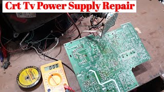 Crt Tv Power Supply Repair Hindi me  Shiva Repairing [upl. by Nylanna]