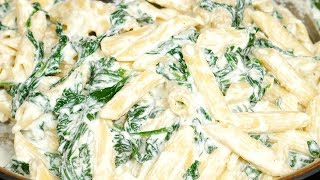 Creamy Spinach Pasta Recipe [upl. by Sherris]