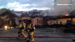 Los Gatos restaurant Manresa was damaged Monday by an earlymorning fire [upl. by Yelsnia183]