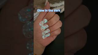 Asmr Semi Cured Gel Nail Stickers 💅 😍 Glow In The Darknailart nailsathome asmrsound satisfying [upl. by Tarrance363]