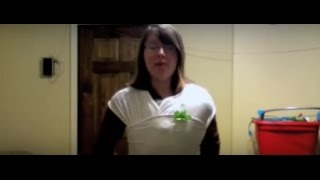 HOMEMADE BABY WRAP CARRIER HOW TO MAKE [upl. by Skilken]