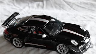 Review  118 Scale MaistoBburago Porsche 911 GT3 RS 40 [upl. by Jaret]