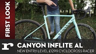 First Look at Canyons new entry level cyclocross racer [upl. by Annayt]