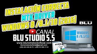 Instalación correcta de controladores MTK DRIVER WINDOWS 8  81 y 10 2016 Bien explicado [upl. by Netsirc643]