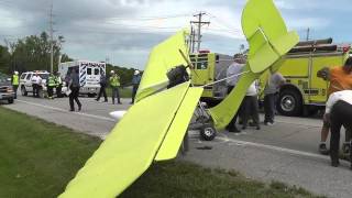 Ultralight Aircraft Crash Landing [upl. by Japha296]