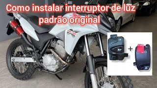 ✅ Como instalar interruptor de luz da XRE 300 2022 na antiga [upl. by Mohun]