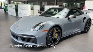 2023 Porsche 911 Turbo S Cabriolet in Arctic Grey [upl. by Garate]